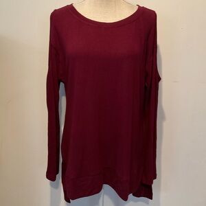 Ouges ladies long sleeve pullover cold shoulder top - NWT
